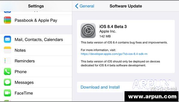 iOS 8.4 beta 3��ʽ����