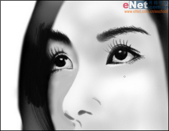 �Ƽ�Photoshop cs5���ˮī����Ůͷ����Ƭ�Ĳ�������