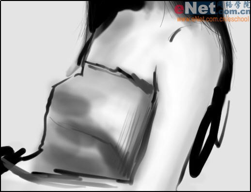 �Ƽ�Photoshop cs5���ˮī����Ůͷ����Ƭ�Ĳ�������