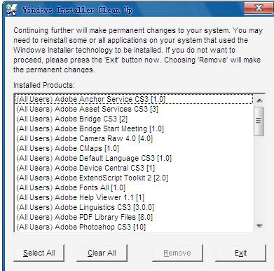 �������windows installer clean up����ʵ�ù��ߣ�