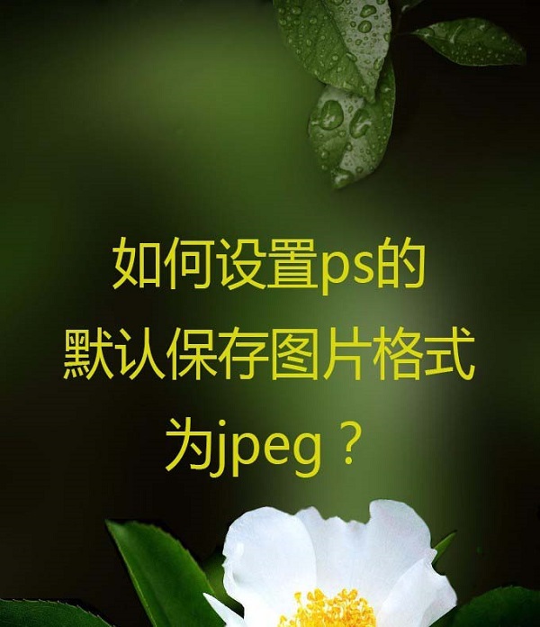 PS��ô���ñ�������Ĭ��JPEG��