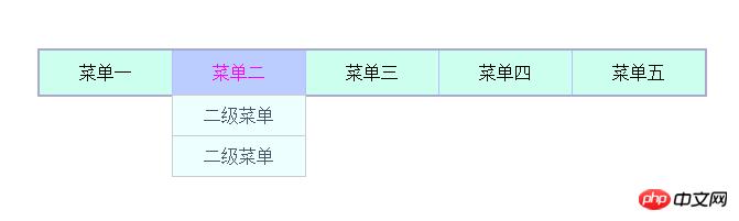 �������HTML������껮���Ķ����˵���������Դ�룩